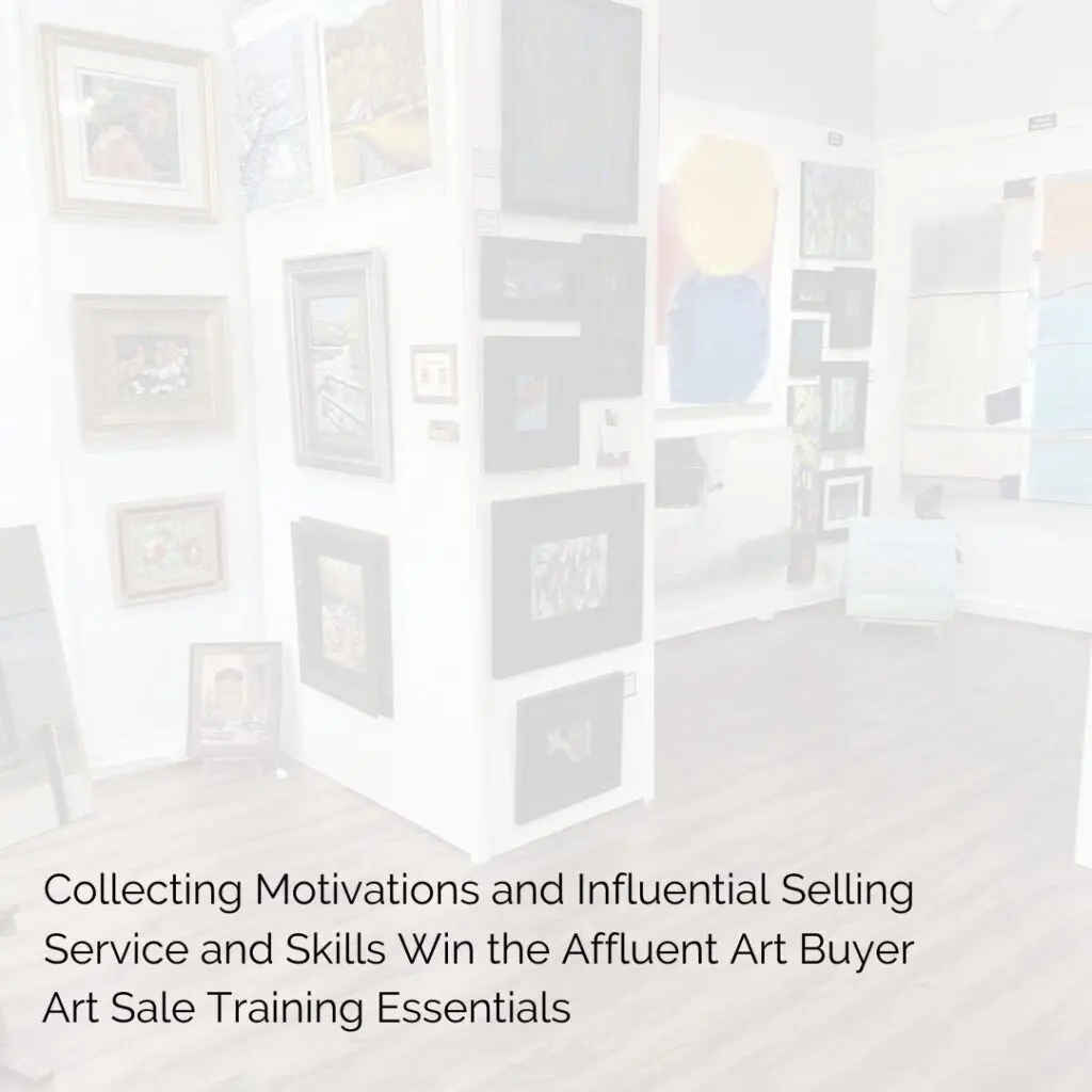 Sales training for art galleries