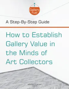 Creating an art gallery value proposition