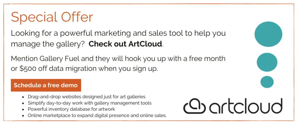 ArtCloud-Promo-v2 Art gallery management special offer