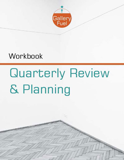 art gallery quarterly business review workbook