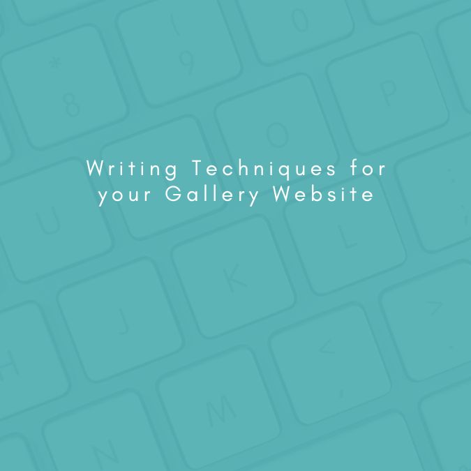 Drive traffic to art gallery website with writing