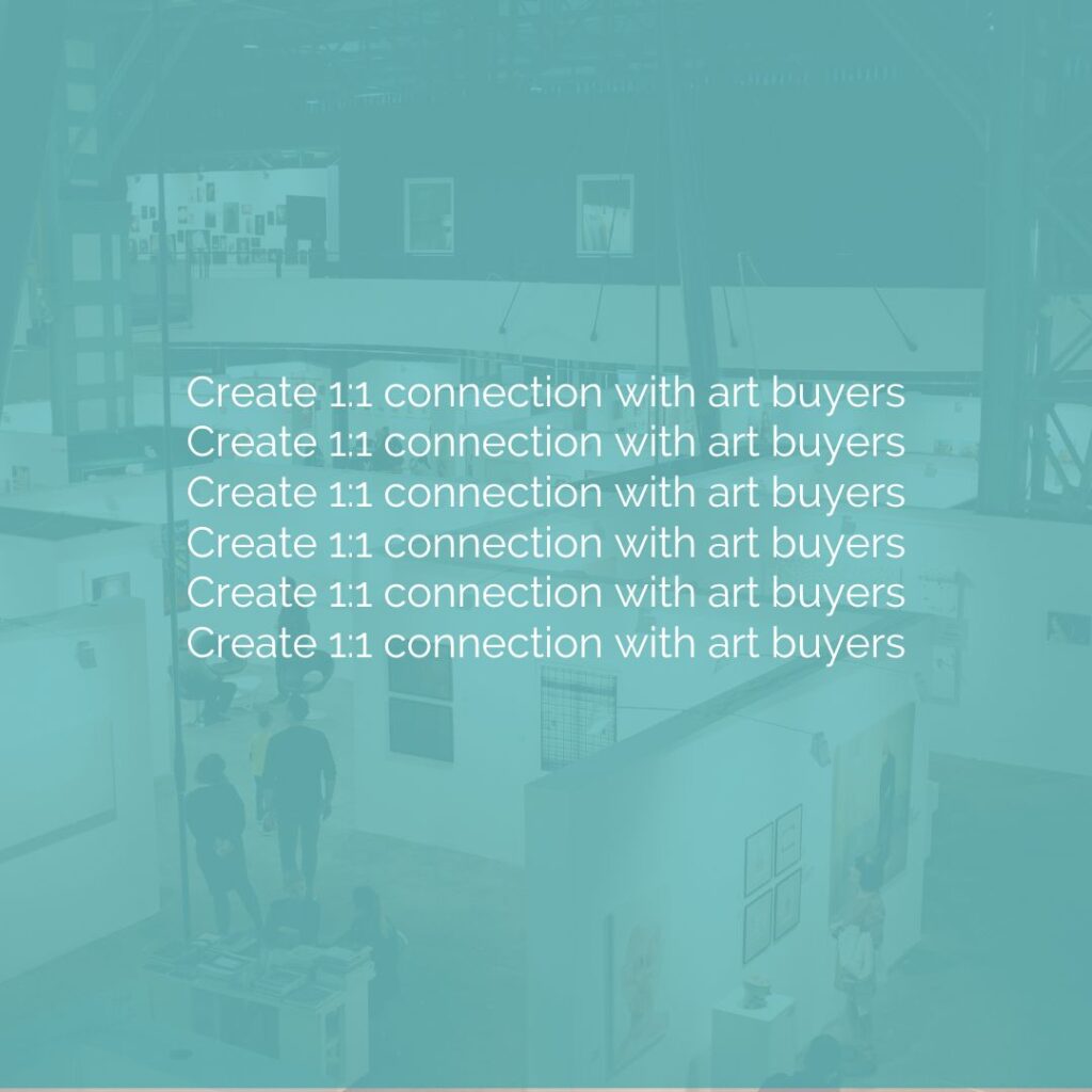 Connect with art buyers online