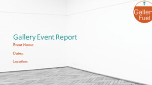 Art Gallery Event Analysis Template